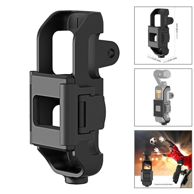 Set aksesorësh Puluz 43 në 1, për DJI Osmo Pocket dhe GoPro, me kuti transporti, i zi