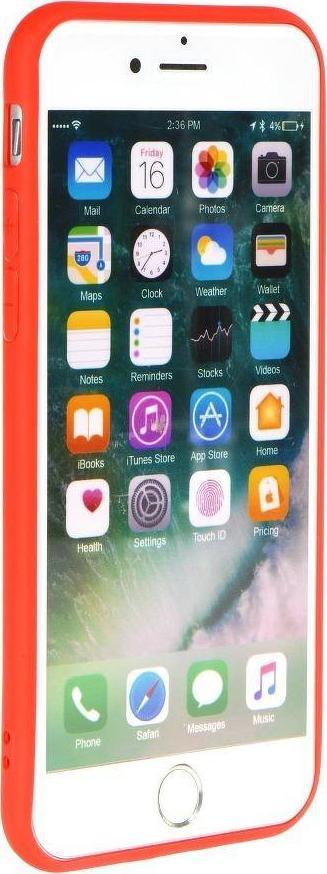 Këllëf telefoni Forcell Soft për iPhone 13 Pro, silikon, i kuq