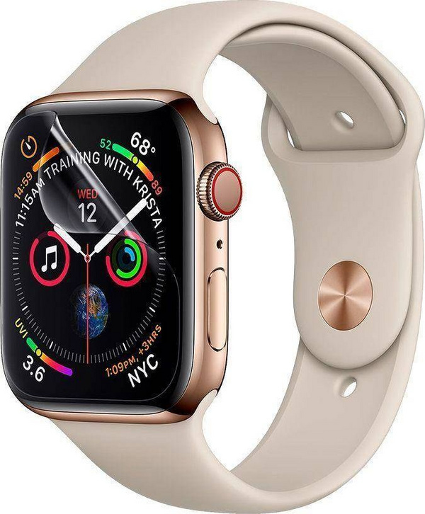 Folie mbrojtëse Spigen Neo Flex për Apple Watch 7 45mm, hydrogel, set 3 copë, transparente