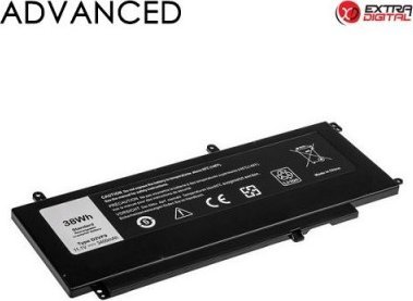 Bateri laptopi Extra Digital Advanced DELL D2VF9, 3400mAh, e zezë