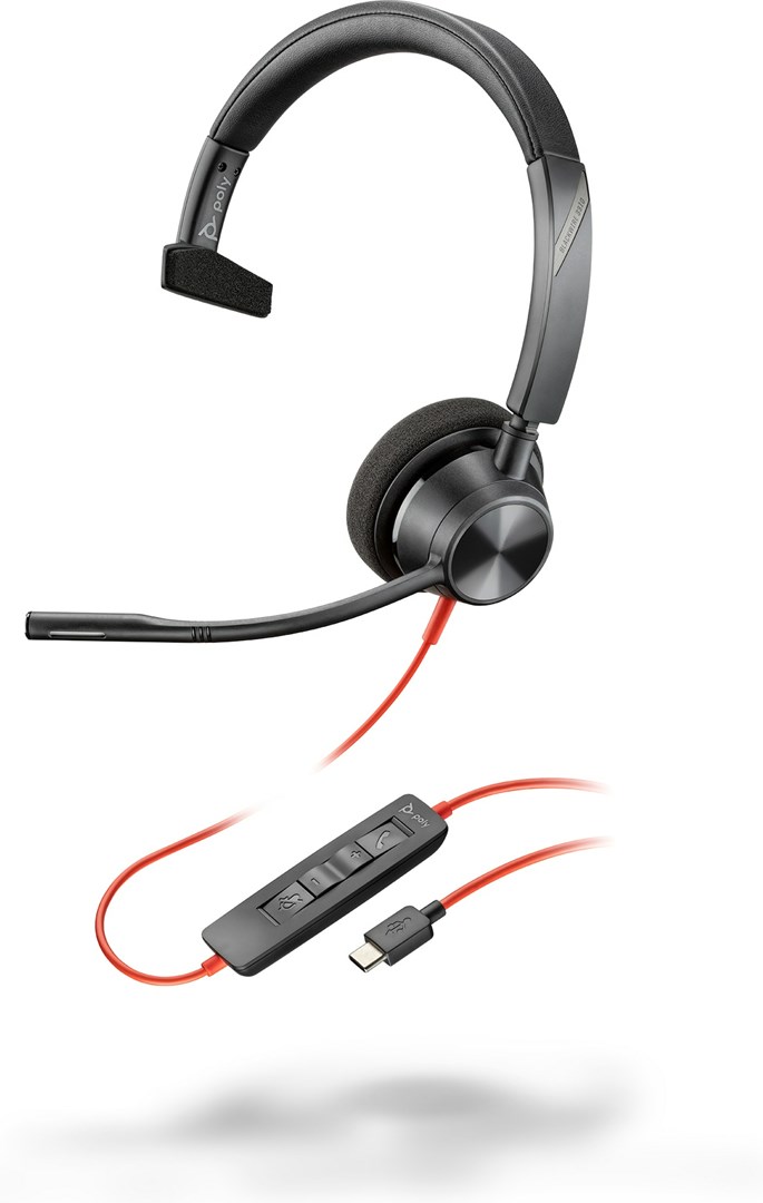 Kufje Poly Blackwire 3310 USB-C, të zeza