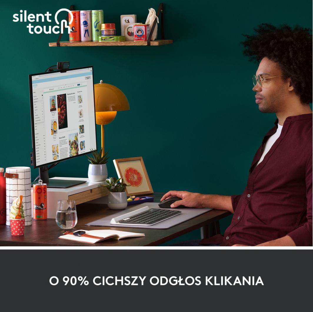 Глушец Logitech M650, wireless, Bluetooth, USB, сива