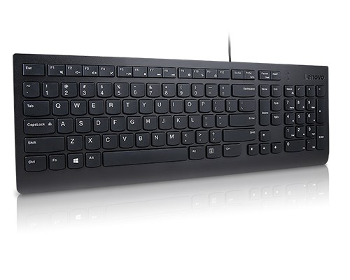 Tastierë Lenovo Essential, USB, ENG, e zezë