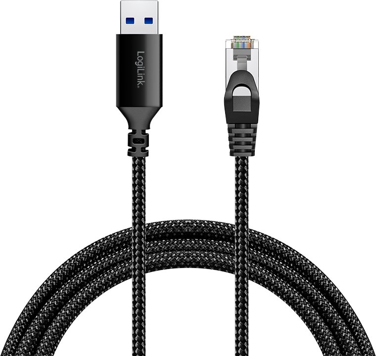 Adapter rrjeti LogiLink CU0403, USB 3.0 në Ethernet, 1 Gbit/s, i zi