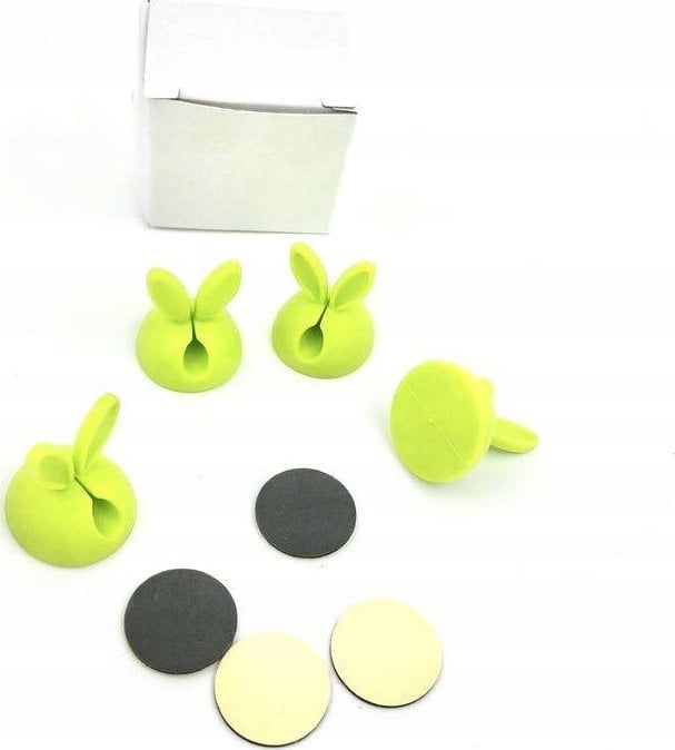 Organizues kabllosh OEM Cable Organizer Set, set 4 copë, i gjelbër