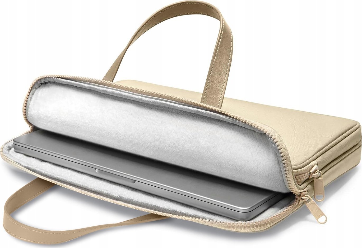 Çantë laptopi Tech-Protect Carrying Bag, 13-14", rezistente ndaj ujit, bezhë e shkretëtirës