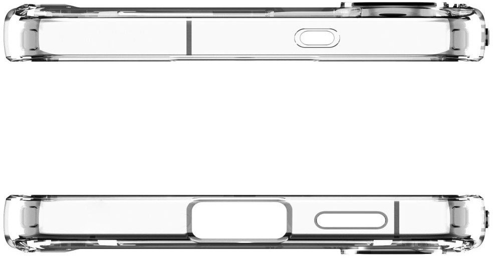 Mbulesë telefoni Spigen Ultra Hybrid MagFit për Galaxy S25 FE, transparente, e bardhë