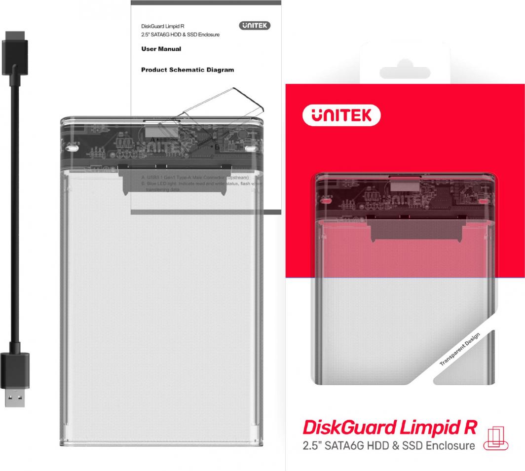 Disk Unitek USb 3.1 S1103A HDD/ SSD SATA, 6G UASP