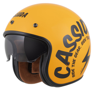 Helmetë moto CASSIDA Oxygen 2.0 Gear, diellore, ECE 22.06, verdhë e zezë