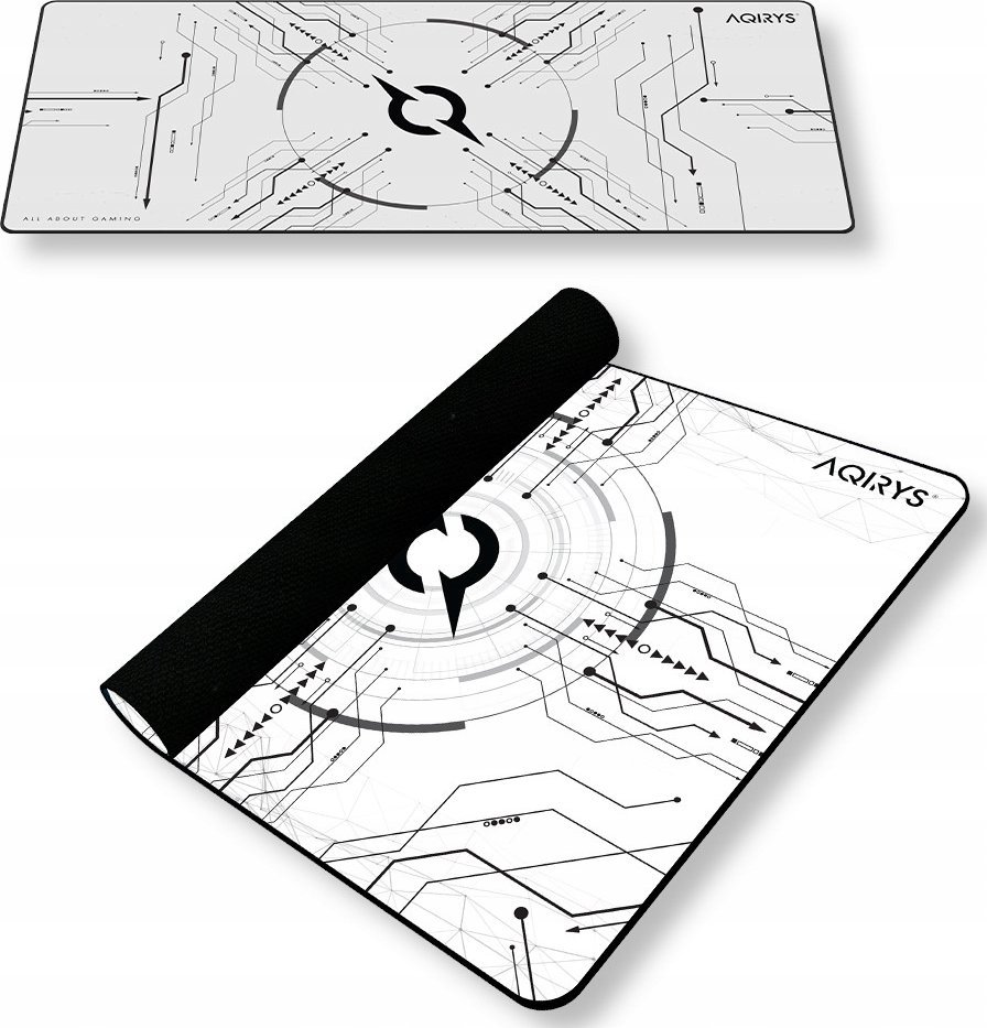 Mousepad gaming AQIRYS Gruis White, XL, i bardhë