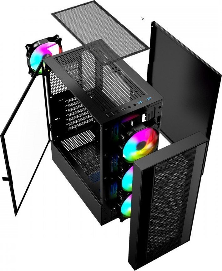 Kasë Gembird Fornax 4000 ARGB, Midi Tower
