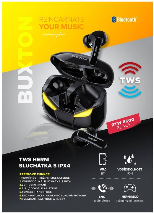 BUXTON BTW 6600, černá