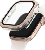 Mbulesë Uniq Voute për Apple Watch Series 10 46mm, xham i temperuar, rozë gold