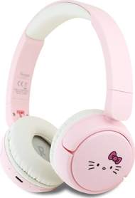 Kufje Bluetooth Hello Kitty HKOBHV6ROKFP, wireless, over ear, rozë