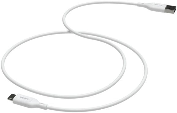 Kabllo karikues Mophie Essentials USB A në USB C, 3m, 15W, e bardhë
