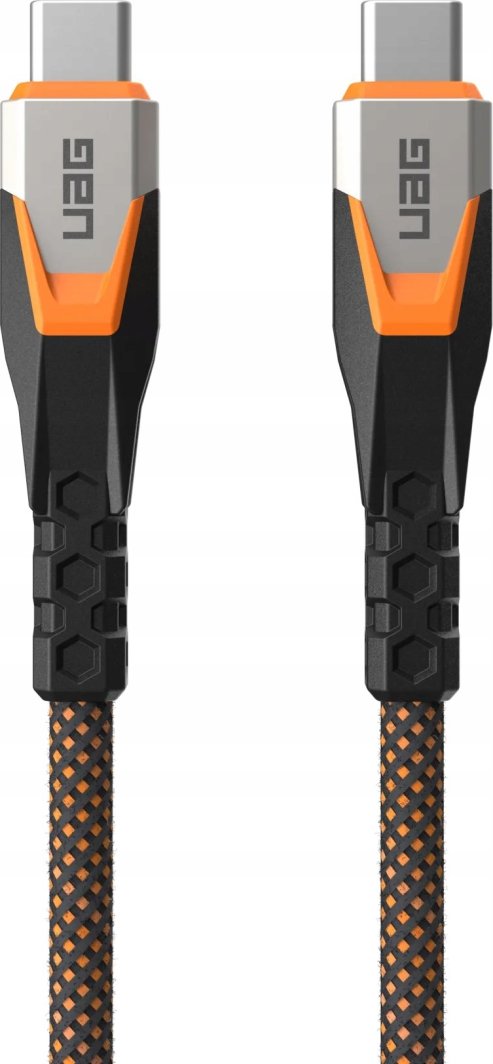 Кабел USB C Урбан Армор Геар 9B4415114097, USB 3.2 Gen 2x2, 0.75 m, црно портокалов