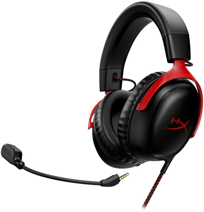 [OUTLET] Kufje HyperX Cloud III, të zeza/ kuqe