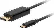 Kabllo adapter USB Type C në DisplayPort Lanberg CA-CMDP-10CU-0018-BK, 1.8 m, 4K 60 Hz, e zezë