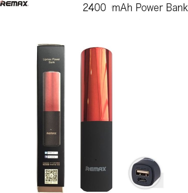 Power bank LIPMAX 2400mAh, bateri portative emergjente, i bardhë