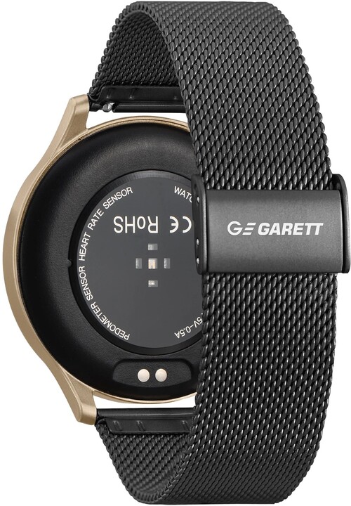 Orë e mençur Garett Smartwatch Classy, verdhë/zezë
