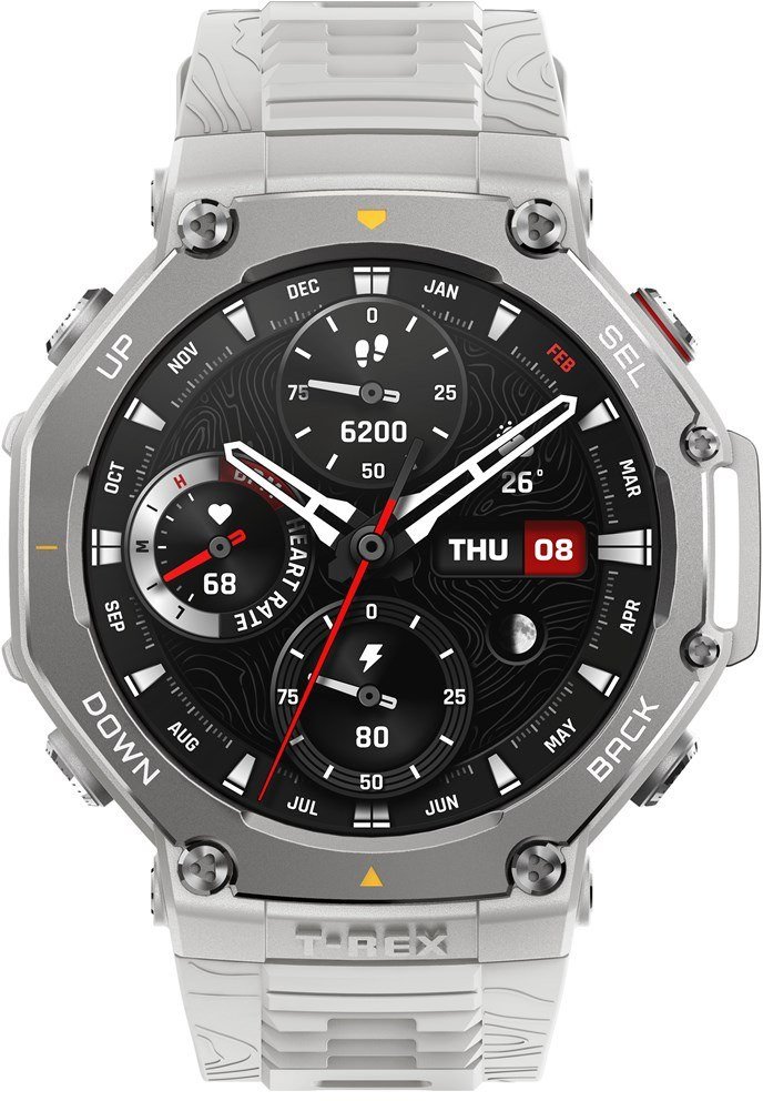 Ora inteligjente Amazfit T-Rex 3, ekran me ngjyra, GPS, gri
