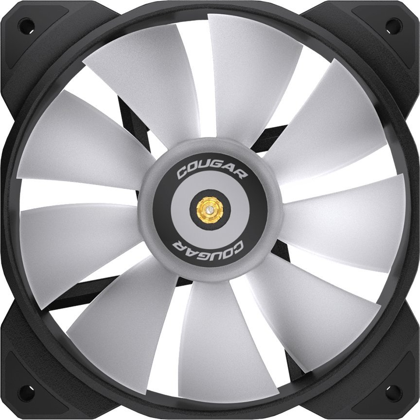 Ventilatorë kaste Cougar MHP 120 ARGB, 120mm, set 3 copë, të zinj