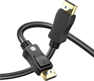 Kабел Techly DisplayPort 2.1, 4K, 3m, црн