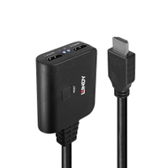 Ndarës HDMI Lindy 2 porta, 4K 60Hz, HDR, i zi