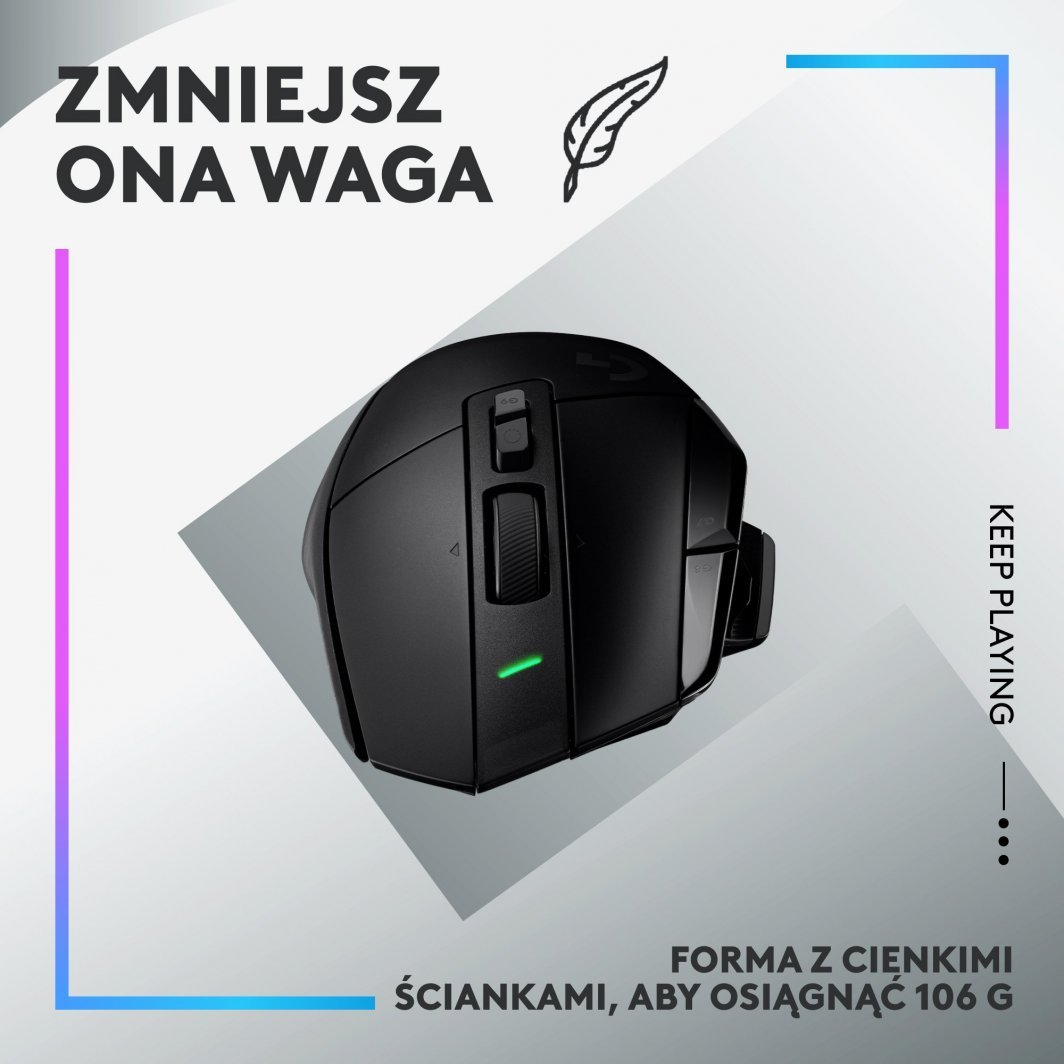 Maus Logitech G502 X Plus (910-006162), i zi