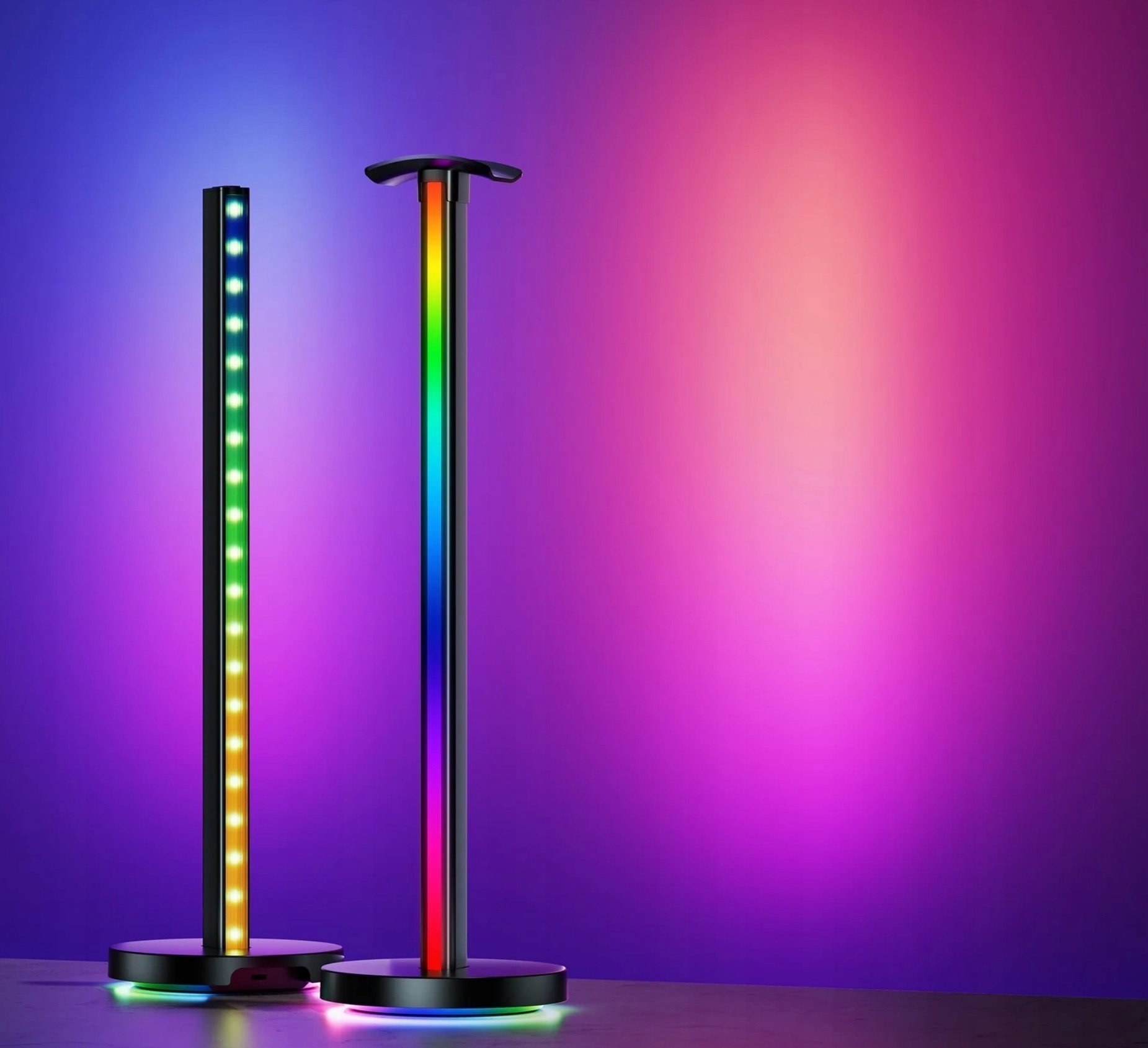 Llambë tavoline Yeelight Beam RGBIC, dritë shumëngjyrëshe, përputhshmëri HomeKit Google Alexa, e zezë