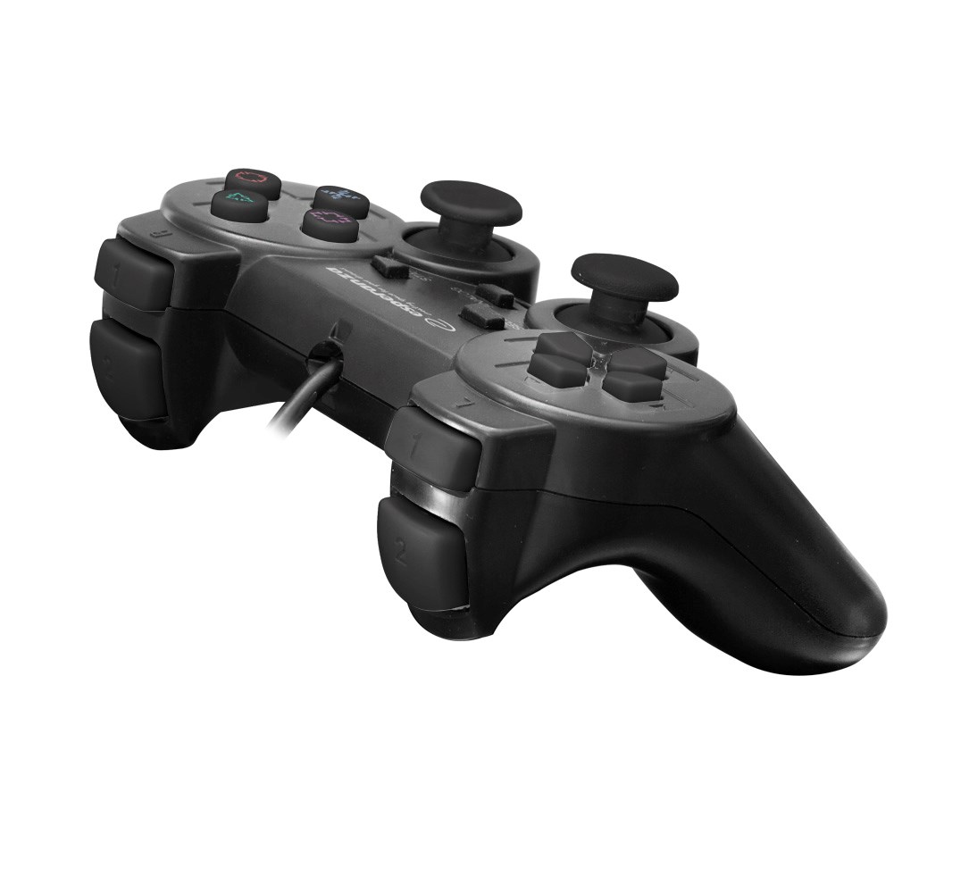 Gamepad Esperanza Trooper Pad EGG107K, me vibrim, USB, i zi