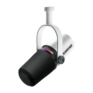 Mikrofon dinamik Shure MV7 Plus, USB C, XLR, i bardhë