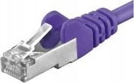 Kabllo rrjeti Premiumcord CAT6a S-FTP, RJ45 RJ45, 0.5m, vjollcë