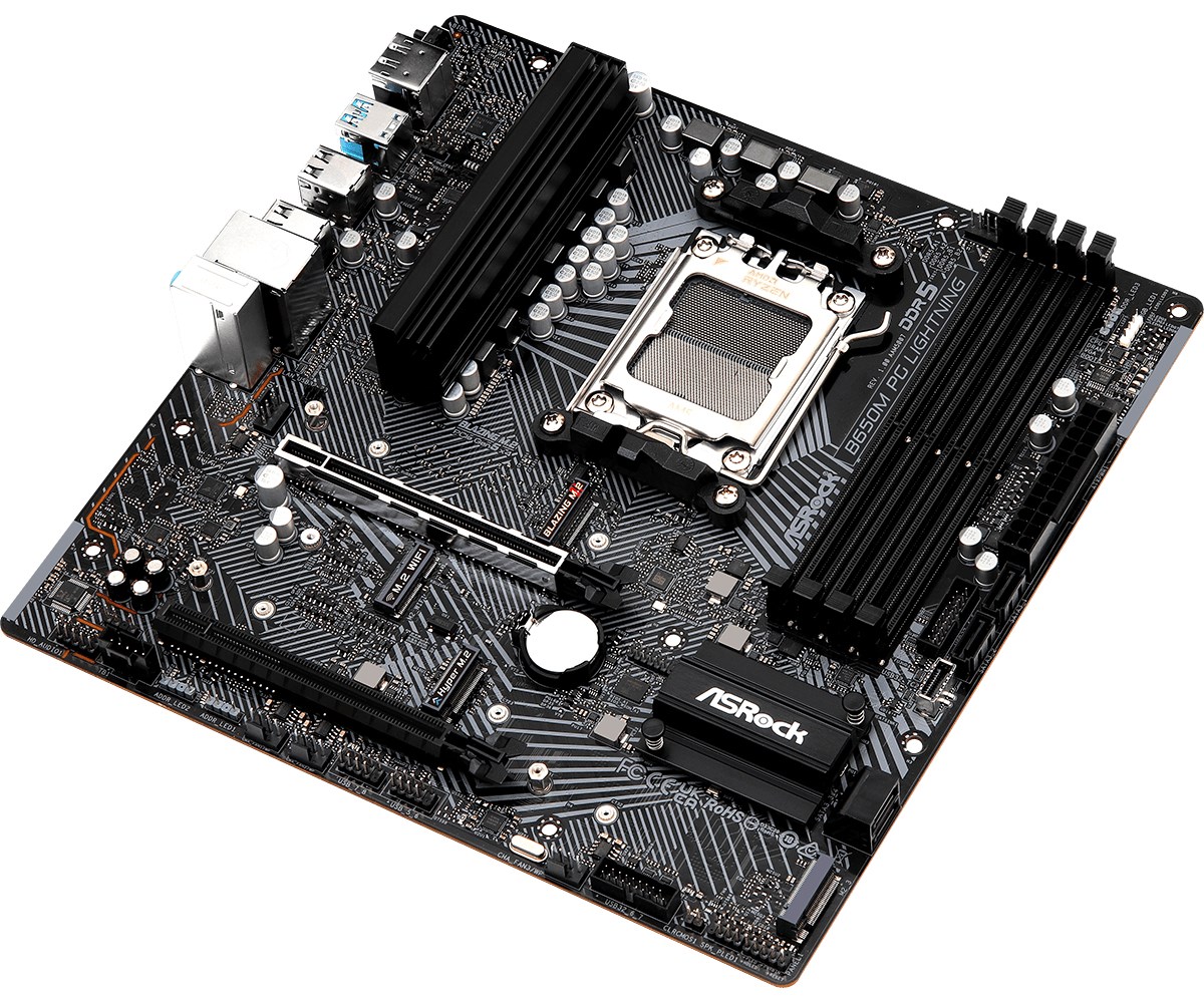 Pllakë amë Asrock B650M PG Lightning AMD B650 Socket AM5 micro ATX