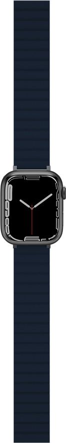 Rrip dore JCPal FlexForm për Apple Watch, 38/40/41mm, silikon, navy blue