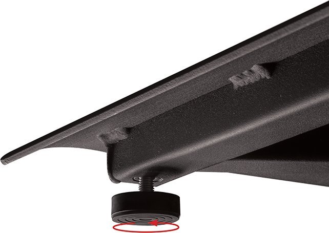 Bazë dyshemeje B-Tech System X Freestanding Floor Base, për stojce ekrani, çelik, e zezë