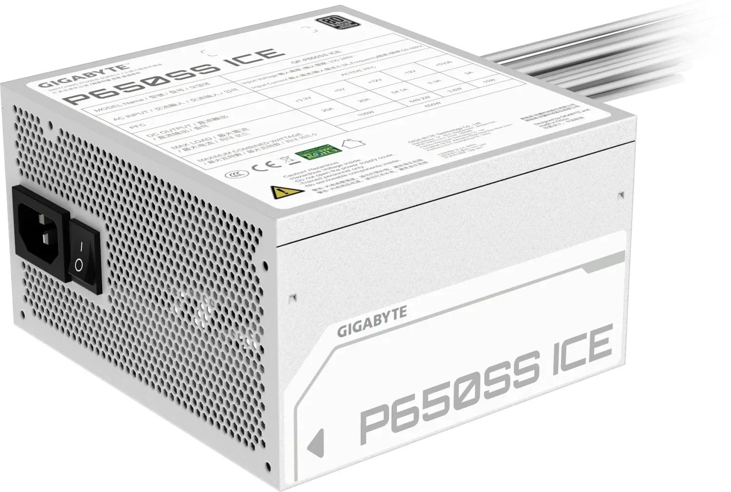 Furnizues energjie Gigabyte GP-P650SS ICE GEU1, 650W, për desktop PC