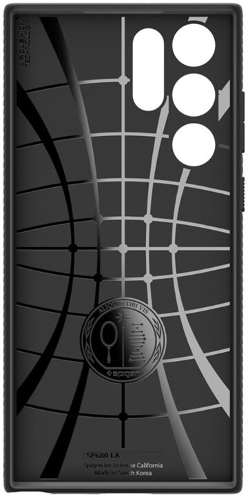 Mbrojtëse Spigen Liquid Air për Samsung Galaxy S22 Ultra, e zezë