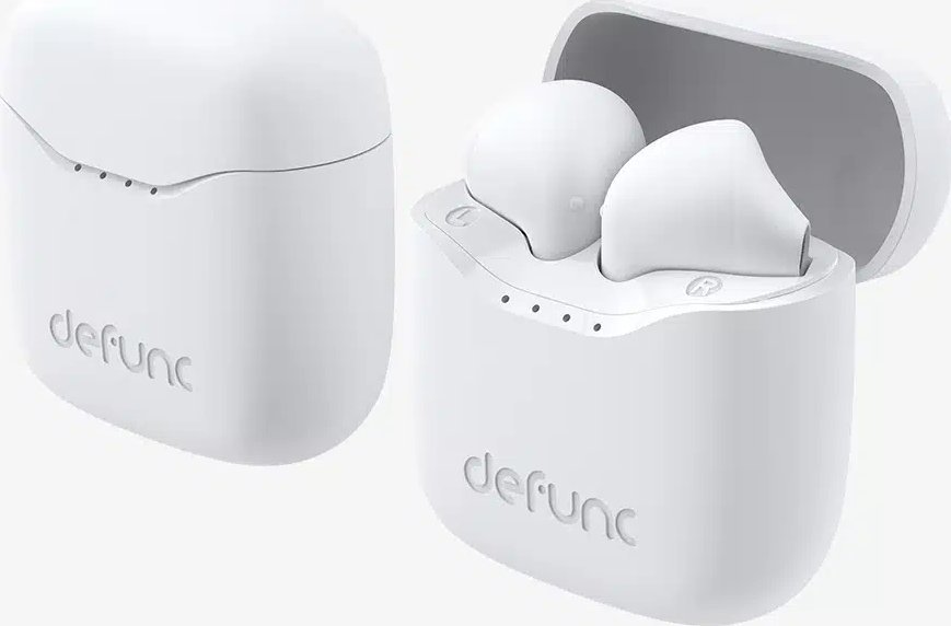 Kufje pa tela Defunc True Lite, ENC, IPX4, të bardha