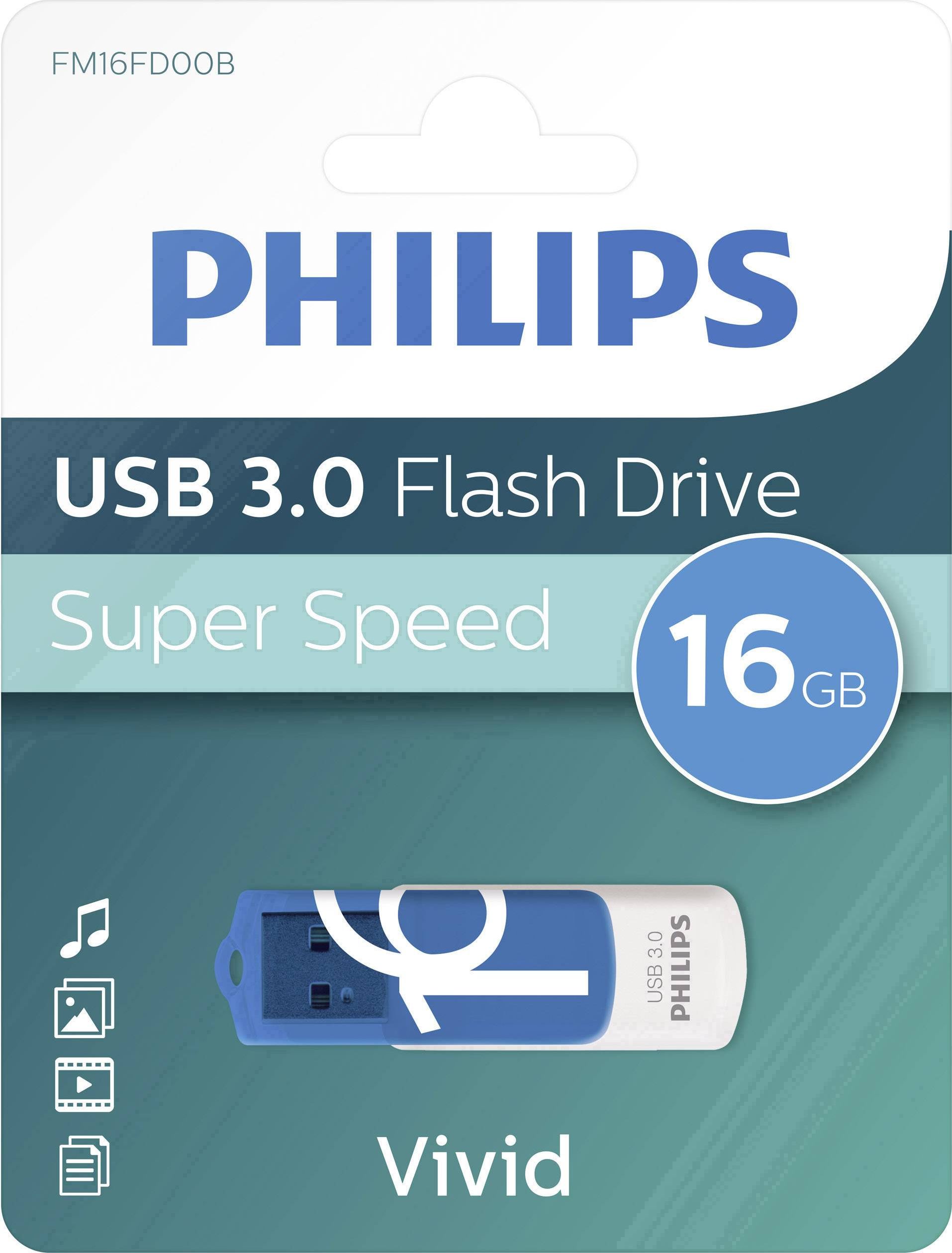 USB Philips Vivid Edition FM16FD00B/00, 16GB, USB 3.0, shumëngjyrëshe 3