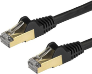 Мрежен кабел СтарТек.ком CAT6a, 2m, 10Gbps, црн