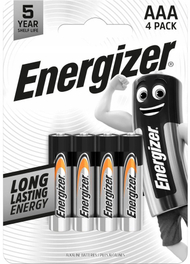 Bateri alkaline Energizer Everyday AAA, set 4 copë