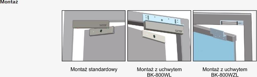 Bravë elektromagnetike Scot EL-800WS, 350kg, me sinjalizim, e jashtme