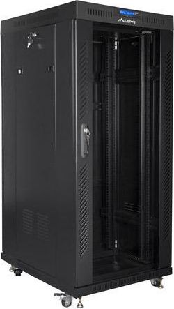 Kabinet rrjeti Lanberg Standing Cabinet 19" FF01-6827-12BL, 27U, 800kg, i zi