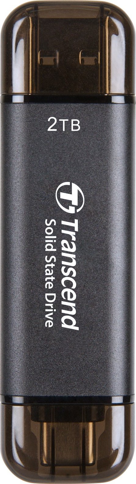SSD i jashtëm Transcend ESD310C, 2TB, USB Type A dhe C, i zi
