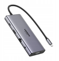 Dock USB Revodok 11 në 1, HDMI 4K 60Hz, gri
