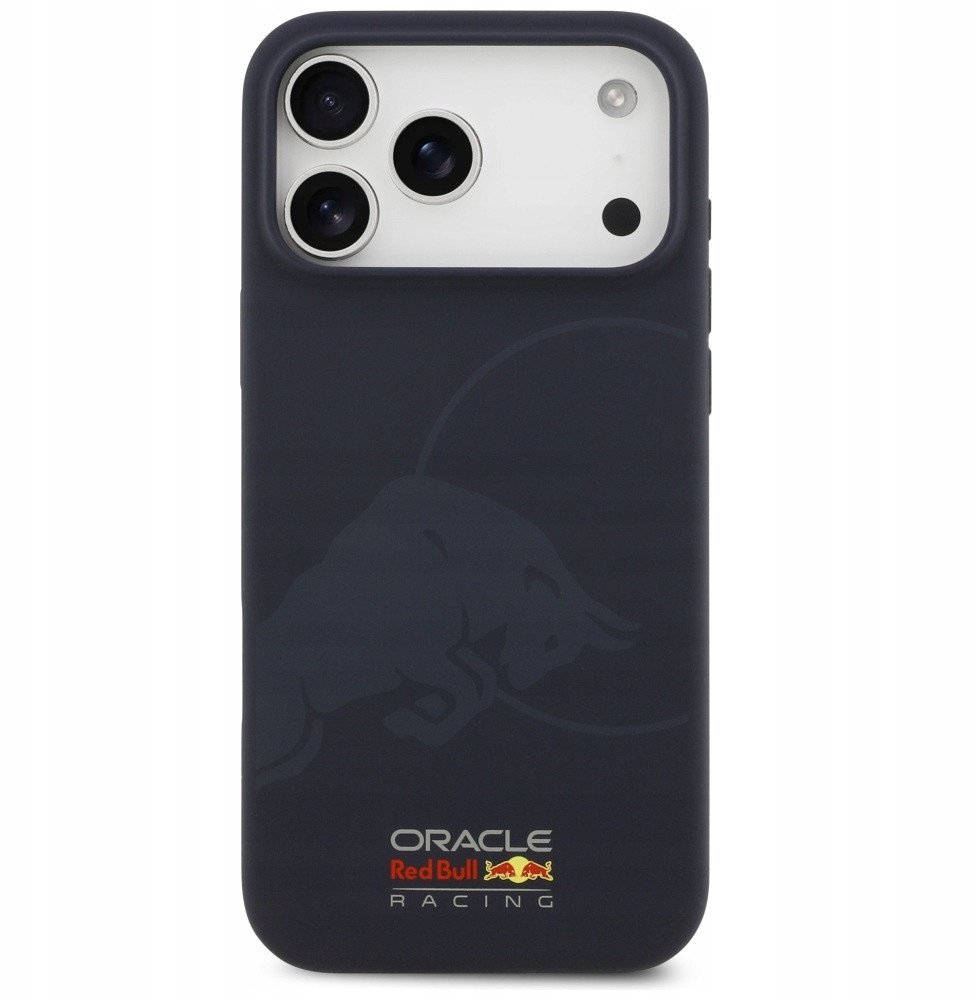 Kapak telefoni Red Bull Silicone Single Bull Logo MagSafe për iPhone 17 Pro Max, silikon, navy blue