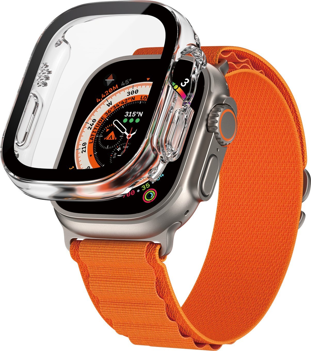 Mbrojtëse ekrani PanzerGlass Full Body Apple Watch Ultra 2 49mm, D3O, transparente