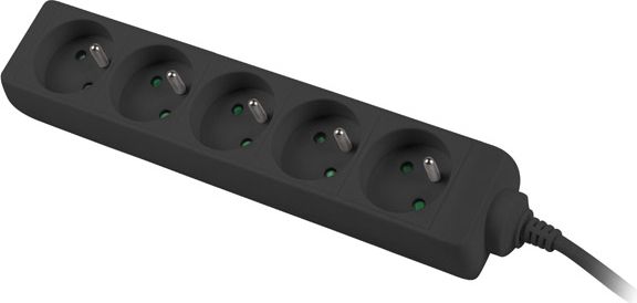 Zgjatës elektrik Lanberg PS0-05E-0150-BK, 5 dalje, 1.5 m, i zi