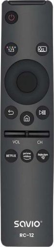 Telekomandë universale Savio RC-12 për TV Samsung, SMART, me butona VOD, e zezë